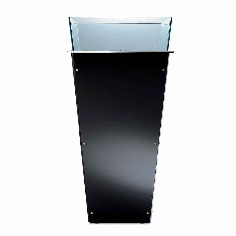 Jarrón independiente en vidrio y paneles intercambiables 3 dimensiones - Ghenna viadurini