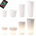 Maceta iluminada por LED multicolor o solar para jardín o salón - Vasostar
