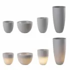 Florero Iluminado Exterior e Interior Diseño Moderno Plástico de Colores - Svasostar viadurini