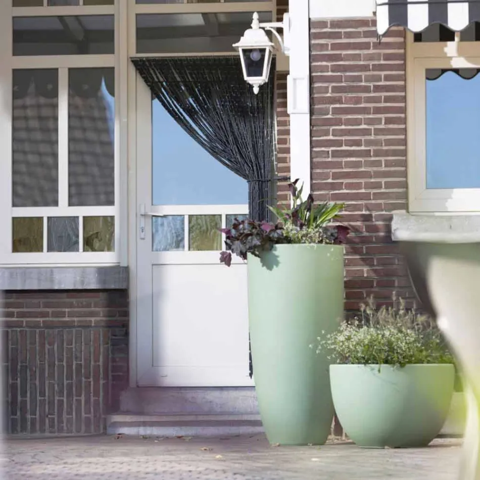 Florero Iluminado Exterior e Interior Diseño Moderno Plástico de Colores - Svasostar viadurini