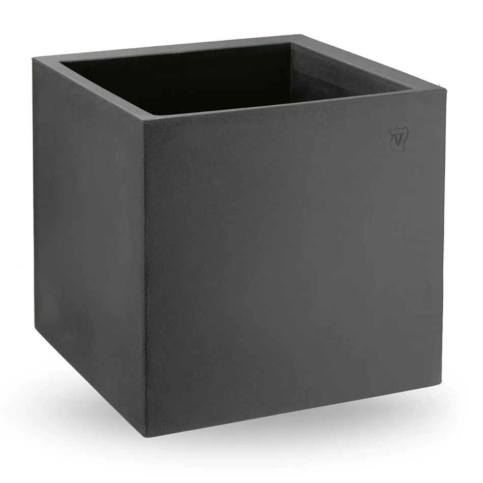 Florero en Polietileno Coloreado Forma Cúbica Made in Italy - Tonello viadurini