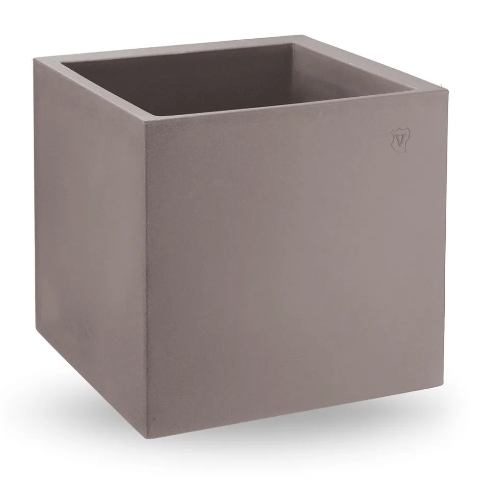 Florero en Polietileno Coloreado Forma Cúbica Made in Italy - Tonello viadurini