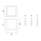 Florero en Polietileno Coloreado Forma Cúbica Made in Italy - Tonello viadurini