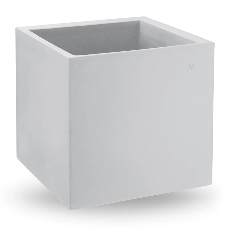 Florero en Polietileno Coloreado Forma Cúbica Made in Italy - Tonello viadurini