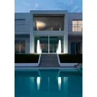 Jarrón luminoso para exterior con luz LED en polietileno Made in Italy - Nadai viadurini