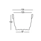 Jarrón de jardín de polietileno brillante con LED Made in Italy - Poldo viadurini