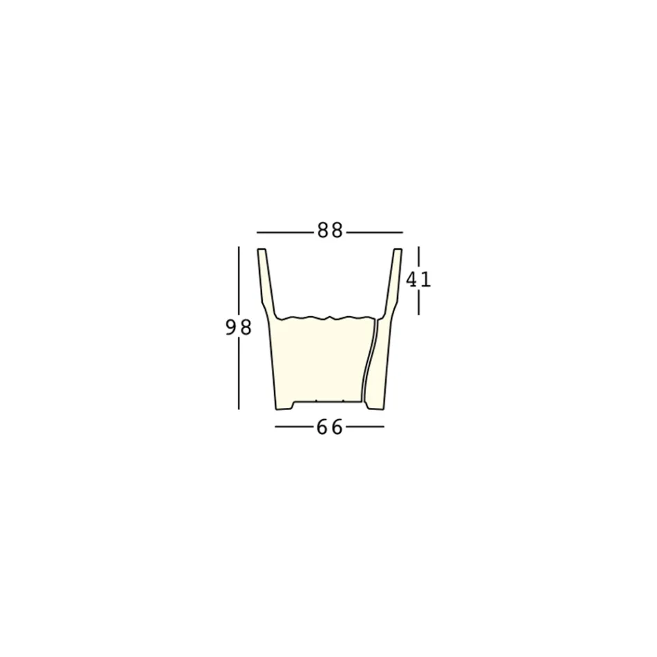 Jarrón Luminoso Decorativo de Polietileno con Luz LED Made in Italy - Pucca viadurini