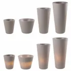 Florero luminoso para exteriores e interiores, diseño colorido en 3 dimensiones - Vasostar viadurini