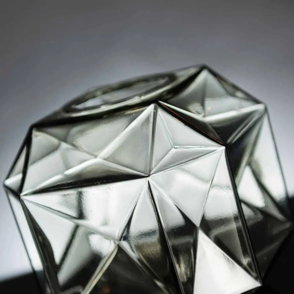 Jarrón de vidrio interior moderno hecho a mano en Italia - Águila viadurini