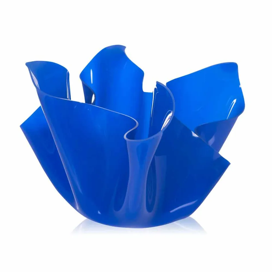 Macetero multiuso Pina azul para exteriores / interiores, diseño moderno, hecho en Italia viadurini