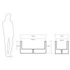 Maceta o Separador de Colores para Exterior 3 Dimensiones Made in Italy - Plants viadurini