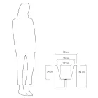 Maceta o Separador de Colores para Exterior 3 Dimensiones Made in Italy - Plants viadurini