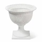 Jarrón de cerámica ornamental de interior hecho a mano en Italia - Napoleón viadurini