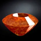 Jarrón ornamental moderno en polietileno coloreado Made in Italy - Madera viadurini