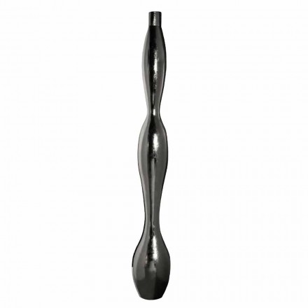 Jarrón para interior en resina con acabado en hoja de oro o plata Made in Italy - Quarto viadurini