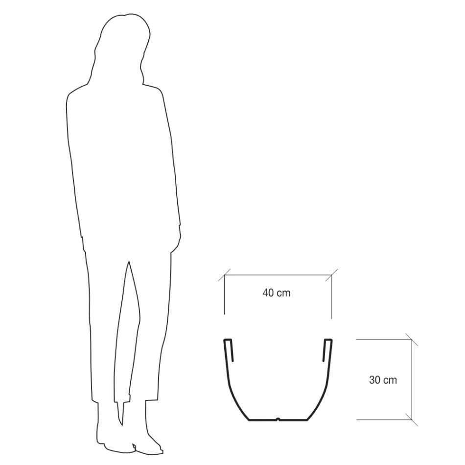 Florero Fluorescente para Interior o Exterior 3 Dimensiones Made in Italy - Fluos viadurini