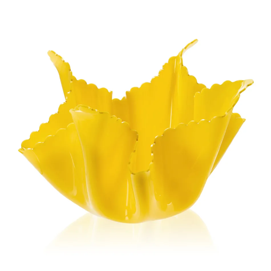 Jarrón reciclable drapeado de plexiglás de colores 2 piezas 2 tamaños - Gabria viadurini