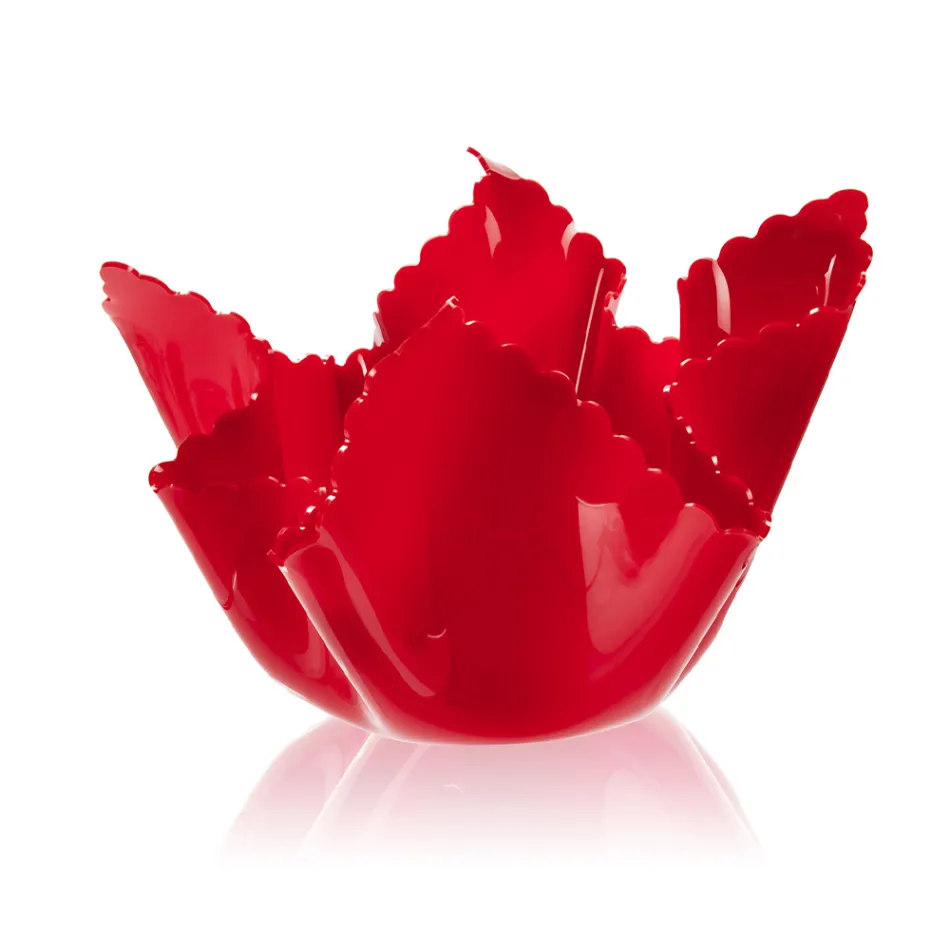 Jarrón reciclable drapeado de plexiglás de colores 2 piezas 2 tamaños - Gabria viadurini