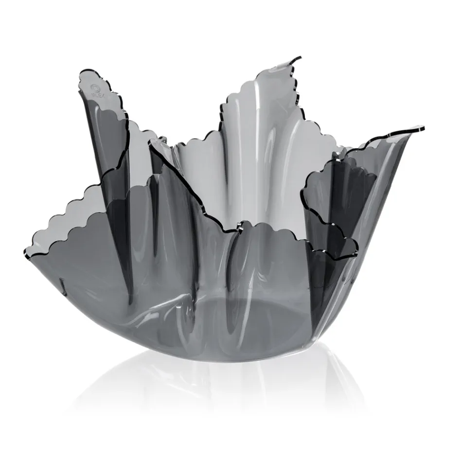 Jarrón reciclable drapeado de plexiglás de colores 2 piezas 2 tamaños - Gabria viadurini