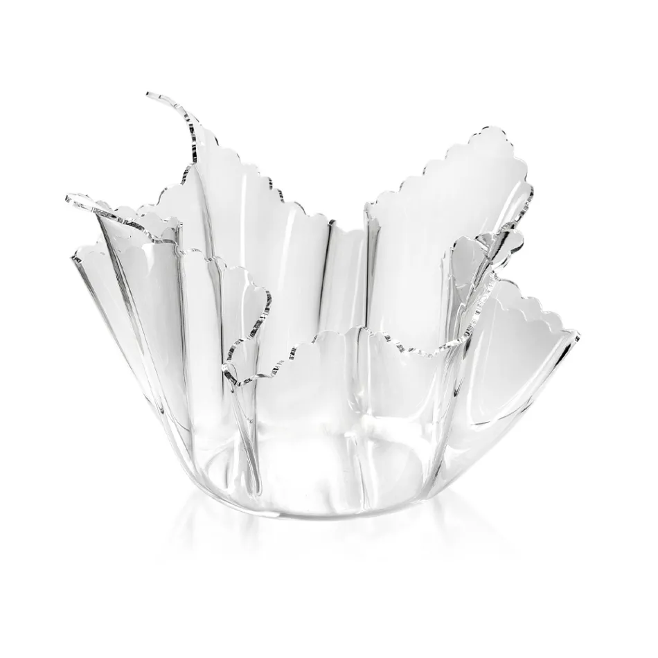 Jarrón reciclable drapeado de plexiglás de colores 2 piezas 2 tamaños - Gabria viadurini