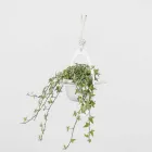 Florero colgante en acero y cerámica Made in Italy - Leotta viadurini