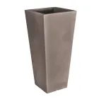 Jarrón de jardín cuadrado con luz en color fluo Made in Italy - Avanas viadurini