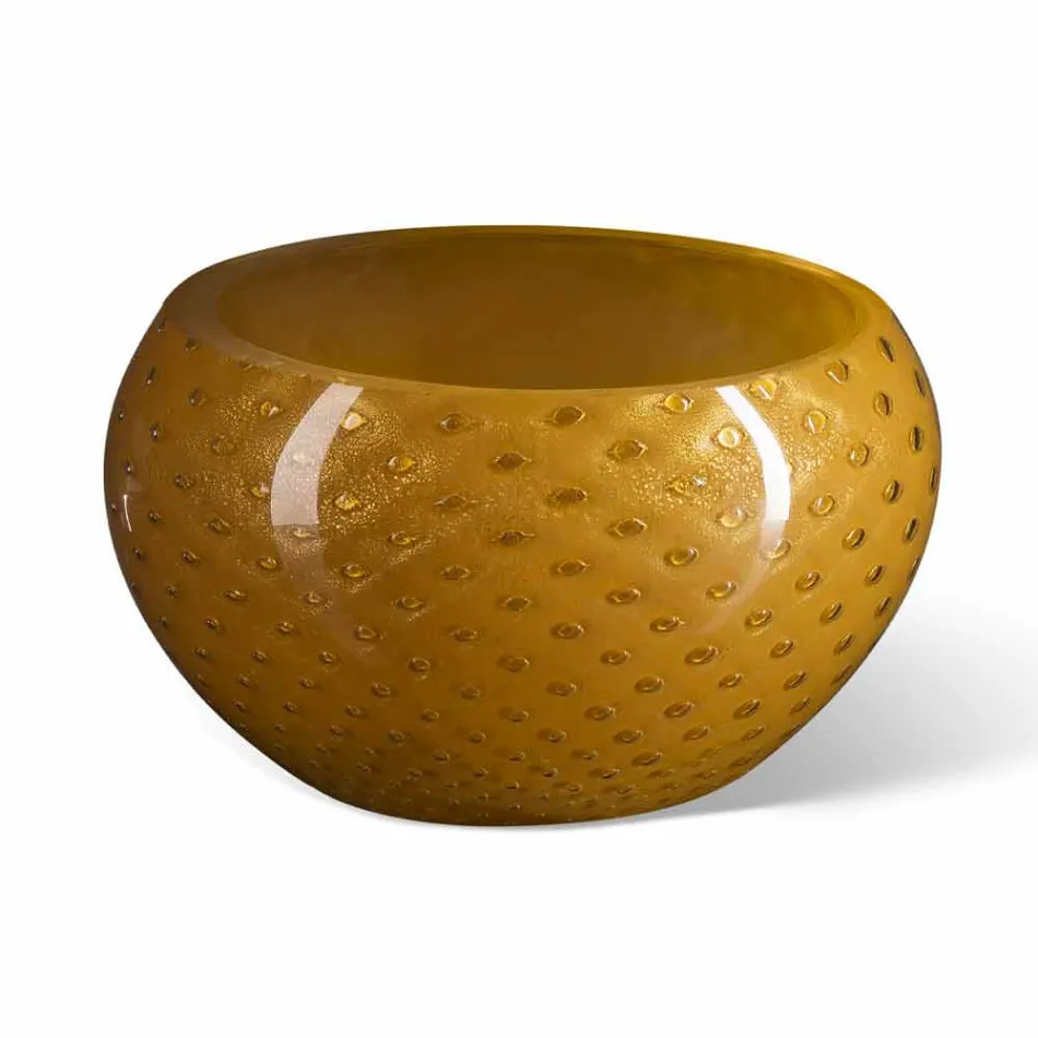 Jarrón de interior redondo en cristal de Murano coloreado Made in Italy - Asper viadurini