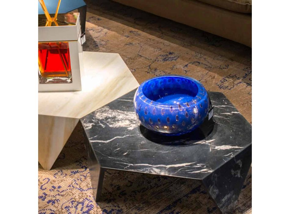 Jarrón de interior redondo en cristal de Murano coloreado Made in Italy - Asper viadurini