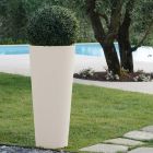 Jarrón de jardín redondo con luz en color flúor Made in Italy - Avanas viadurini