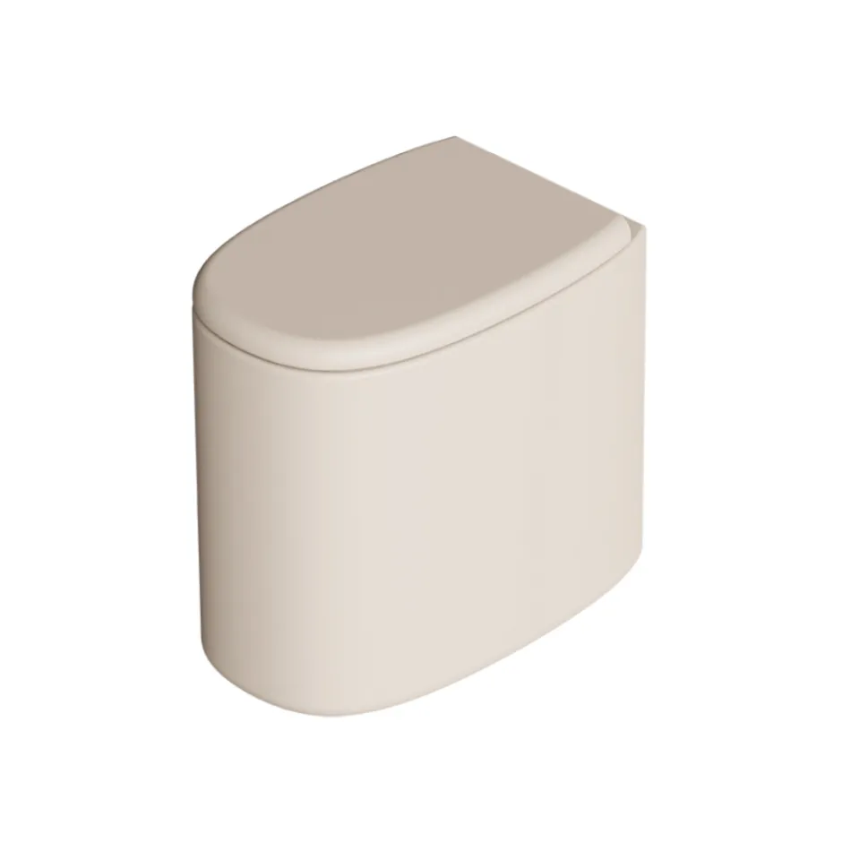 Inodoro de pie de cerámica en varios colores, fabricado en Italia - Niña viadurini