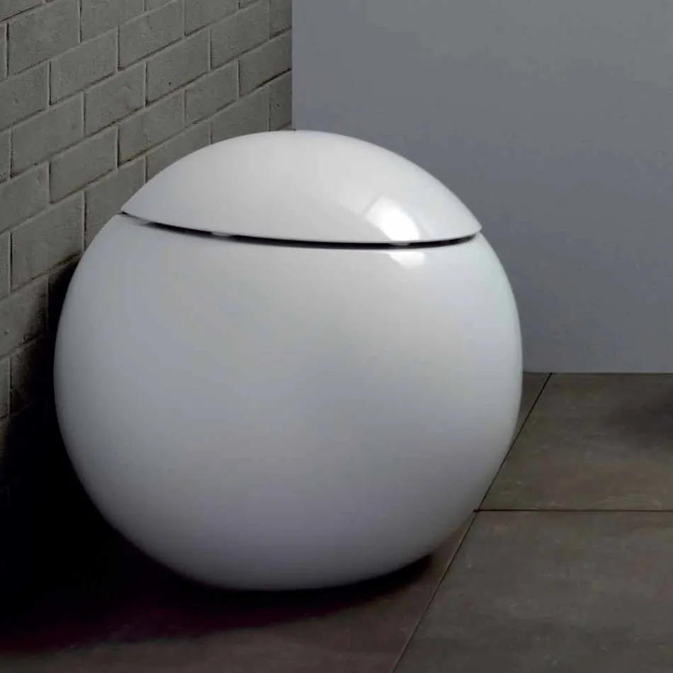 Vase Design WC Jar Hecho en Italia en Ceramic Fanna viadurini