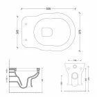 Mueble moderno suspendido en cerámica blanca Estilo 54x36 fabricado en Italia viadurini