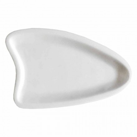 Bandeja de cocina artesanal en mármol blanco de Carrara Made in Italy - Portos viadurini