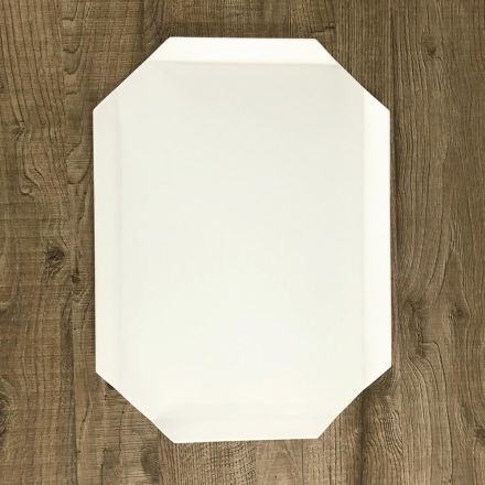 Bandeja de cocina o tabla de cortar en Corian blanco Diseño Made in Italy - Ivanova viadurini