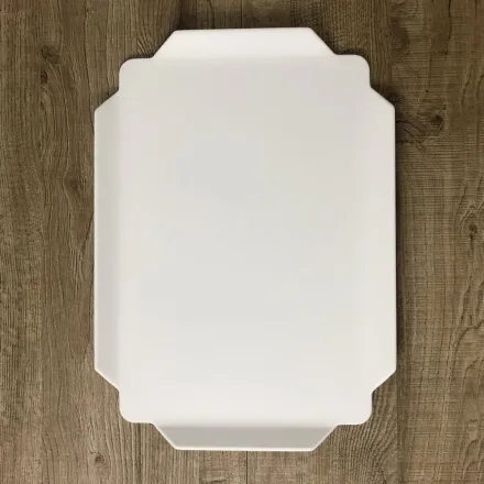 Bandeja de Cocina Rectangular en Corian Blanco Calidad Made in Italy - Ivanova viadurini