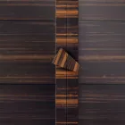 Vitrina de madera maciza Grilli Zarafa de 2 puertas, hecha en Italia de diseño viadurini