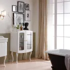Vitrina de baño monocolor con 2 puertas y baldas de cristal - Candy viadurini
