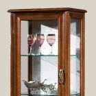 Vitrina de salón de lujo en madera de nogal clásica Made in Italy - Hastings viadurini