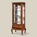 Vitrina de salón de lujo en madera de nogal clásica Made in Italy - Hastings