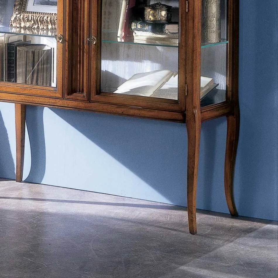 Vitrina en madera maciza de Toulipier Made in Italy - Chantico viadurini