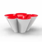 Plantador Vondom Agatha de diseño de polietileno de color al aire libre moderno viadurini