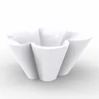 Plantador Vondom Agatha de diseño de polietileno de color al aire libre moderno viadurini