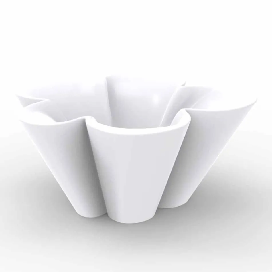 Plantador Vondom Agatha de diseño de polietileno de color al aire libre moderno viadurini