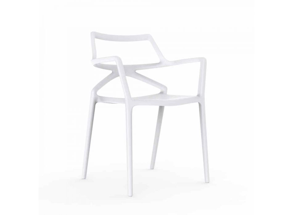 Vondom Delta silla de jardín moderna de polipropileno de diseño viadurini