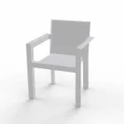 Silla Vondom Frame para exteriores con reposabrazos de diseño moderno viadurini