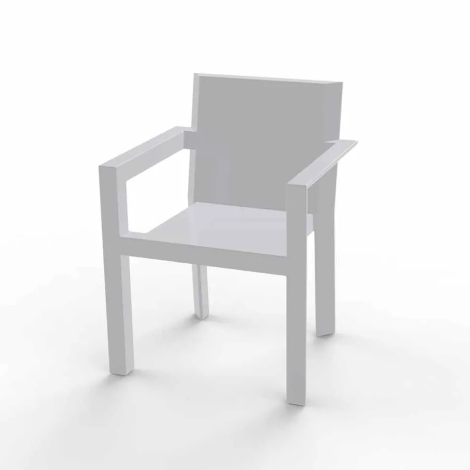 Silla Vondom Frame para exteriores con reposabrazos de diseño moderno viadurini
