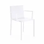 Vondom Silla de cuarzo con reposabrazos de diseño moderno viadurini