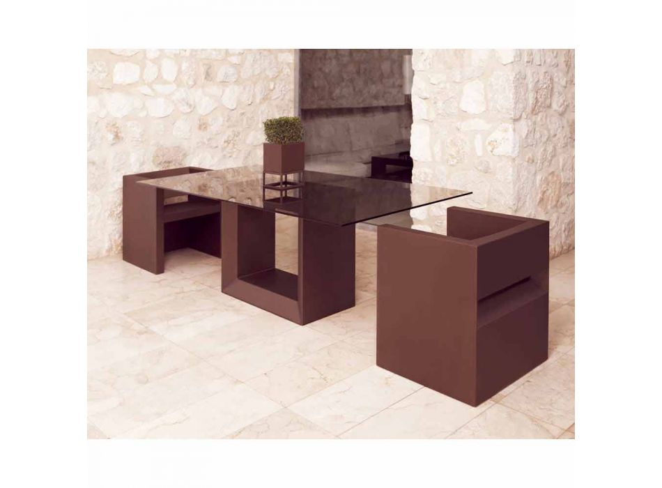 Vondom Vela sillón de jardín de bronce de diseño moderno viadurini